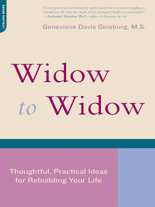 Title details for Widow to Widow by Genevieve Davis Ginsburg - Available